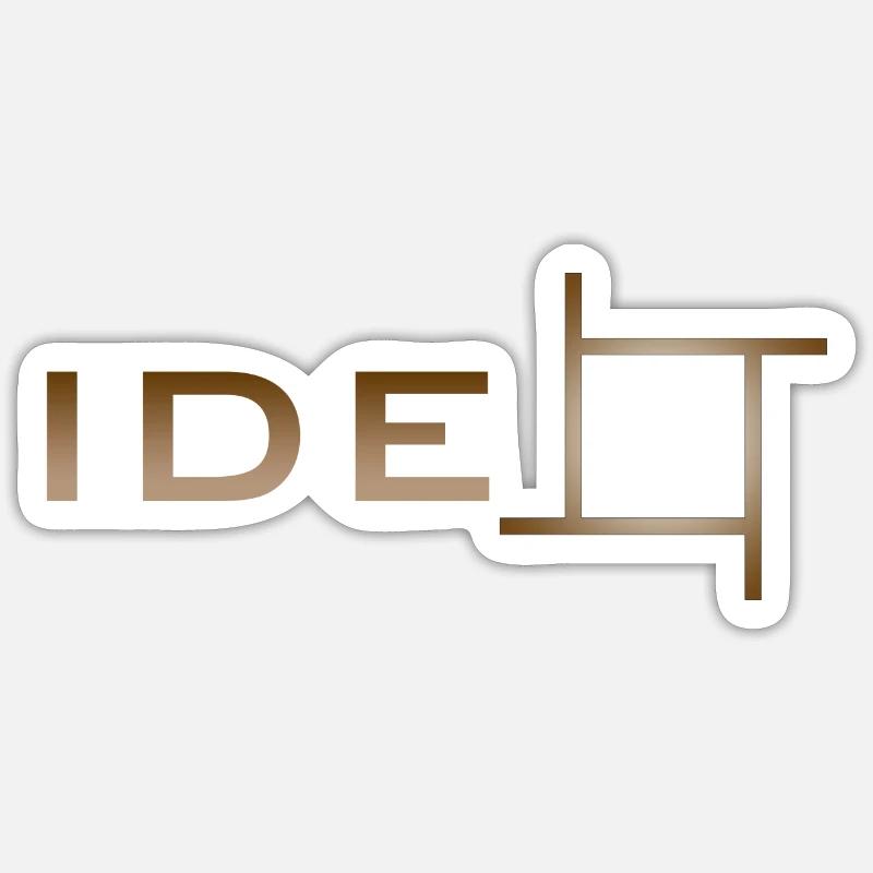 Idee - idea - Sticker Größe S (10 x 10 cm) - Mattweiß