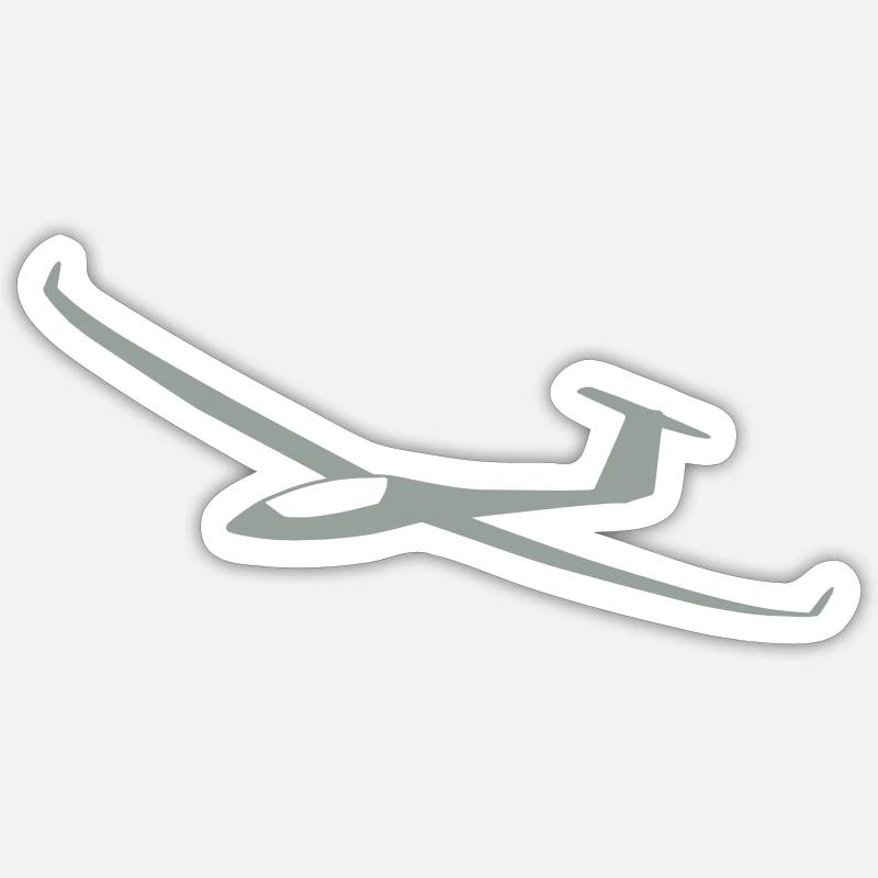 Schempp-Hirth Discus 2c - Sticker Größe S (10 x 10 cm) - Mattweiß