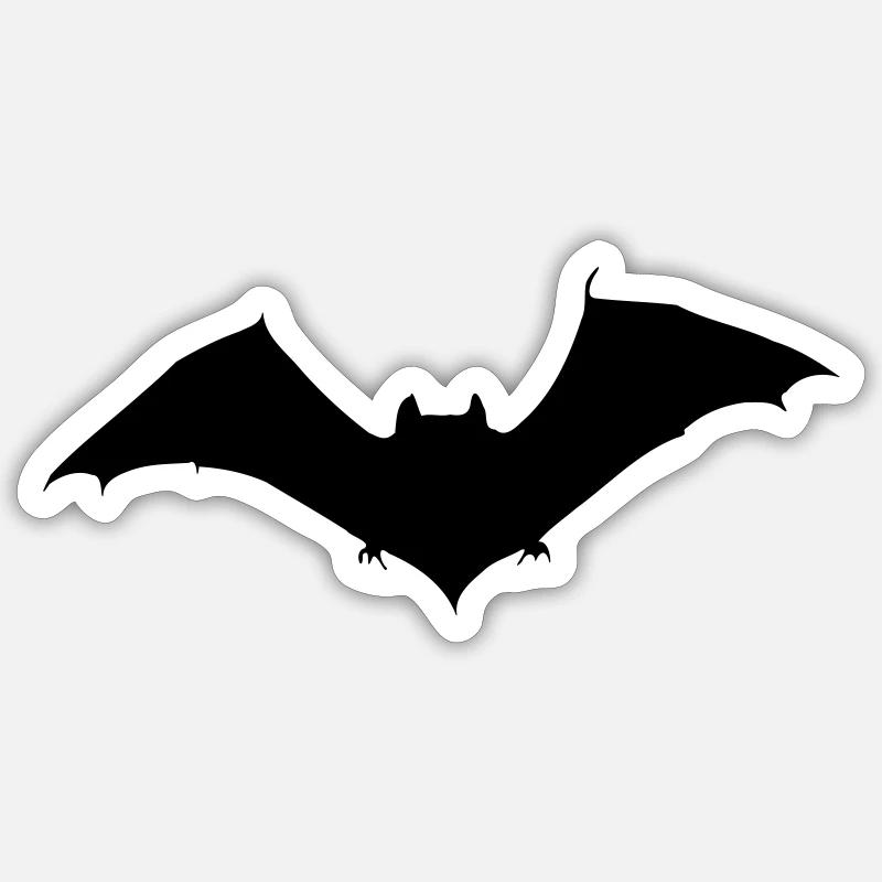 Bat - Sticker size S (10 x 10 cm) - white matte