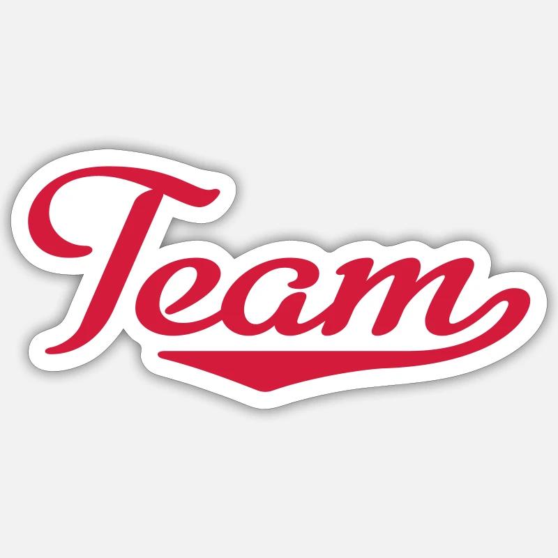 Team - Sticker Größe S (10 x 10 cm) - Mattweiß