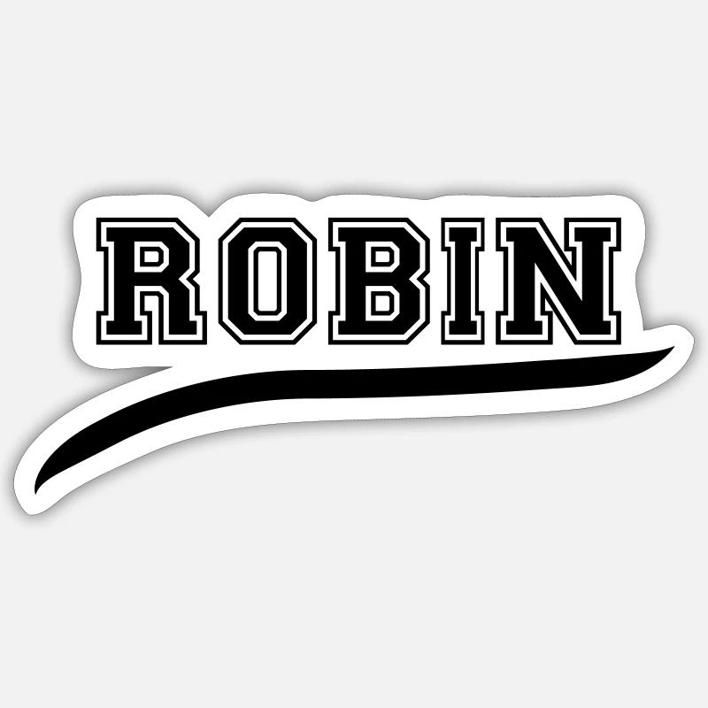 robin_2 - Sticker size S (10 x 10 cm) - white matte