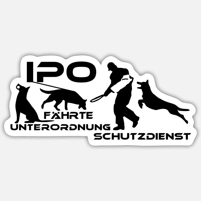 461 Schäferhund IPO Sticker Größe S (10 x 10 cm)