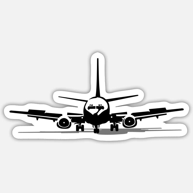_737 - Sticker size S (10 x 10 cm) - white matte