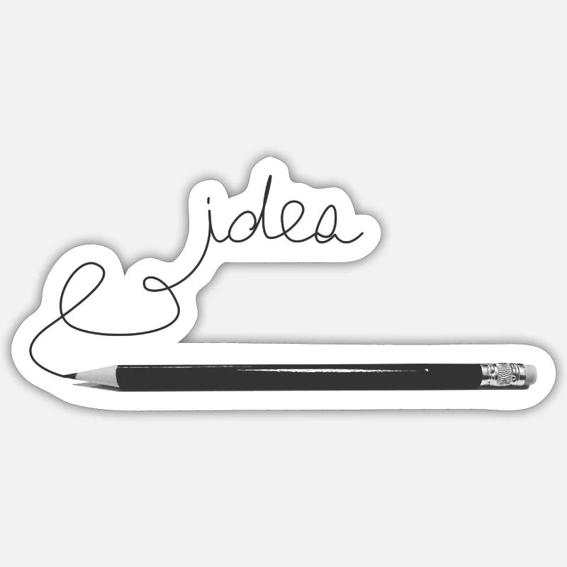 IDEE - Sticker Größe S (10 x 10 cm) - Mattweiß