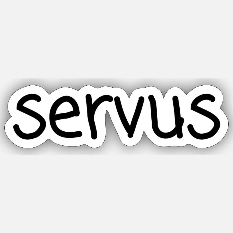 Servus Sticker Größe S (10 x 10 cm)