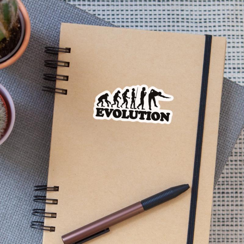 Idée Billard Billard Billard Evolution Evolution Sticker taille S (10 x 10 cm)
