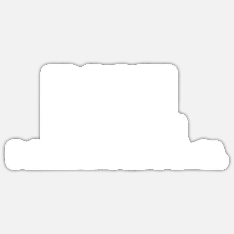 Dekadenz BWL - Sticker Größe S (10 x 10 cm) - Mattweiß