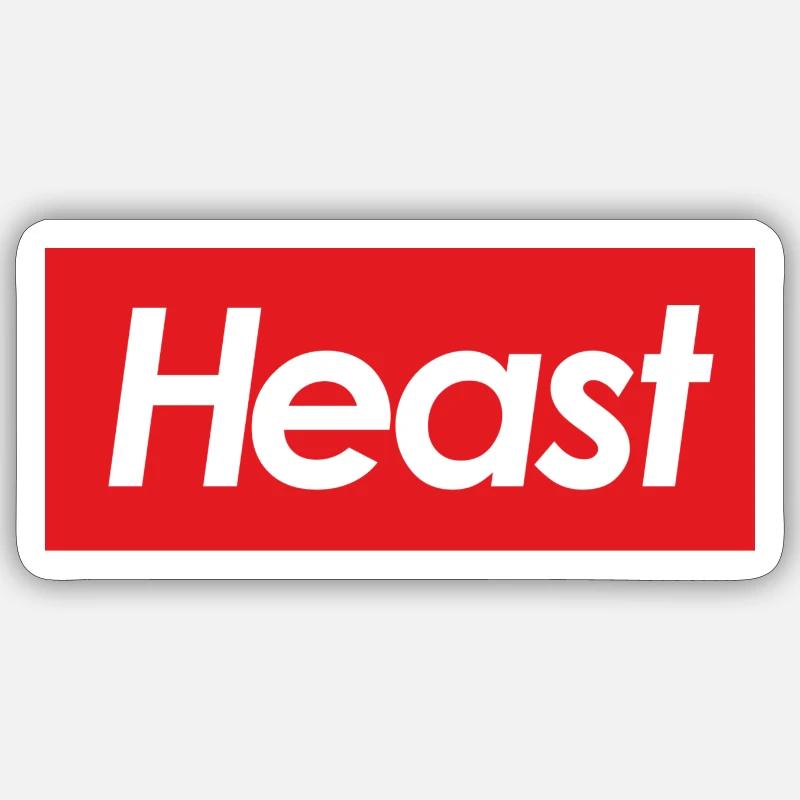 Heast - Sticker size S (10 x 10 cm) - white matte