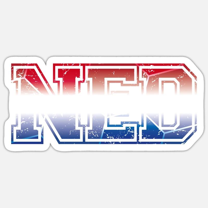 NED Netherlands - Sticker size S (10 x 10 cm) - white matte
