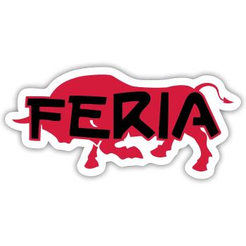Feria - Sticker taille S (10 x 10 cm) - blanc mat - Devant