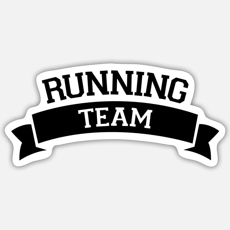 Running Team Sticker size S (10 x 10 cm)