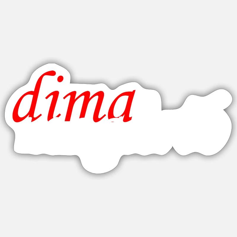 dima maghrib - Sticker size S (10 x 10 cm) - white matte