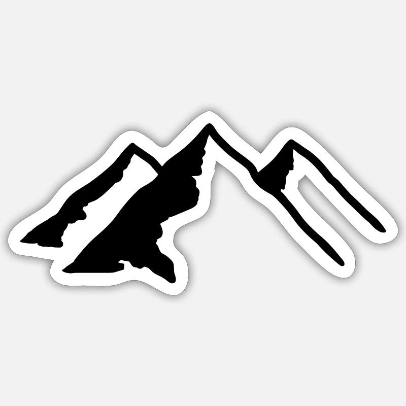 Berge Sticker Größe S (10 x 10 cm)
