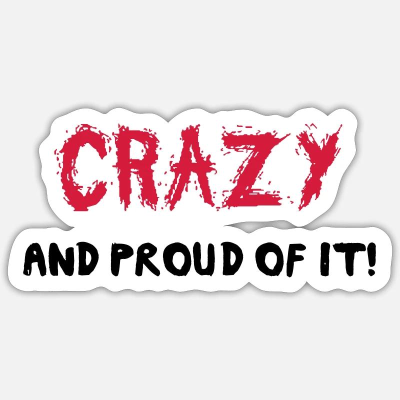 Crazy Sticker taille S (10 x 10 cm)