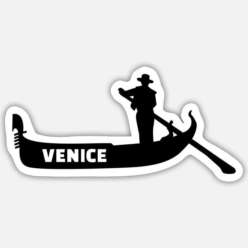Venedig Sticker Größe S (10 x 10 cm)