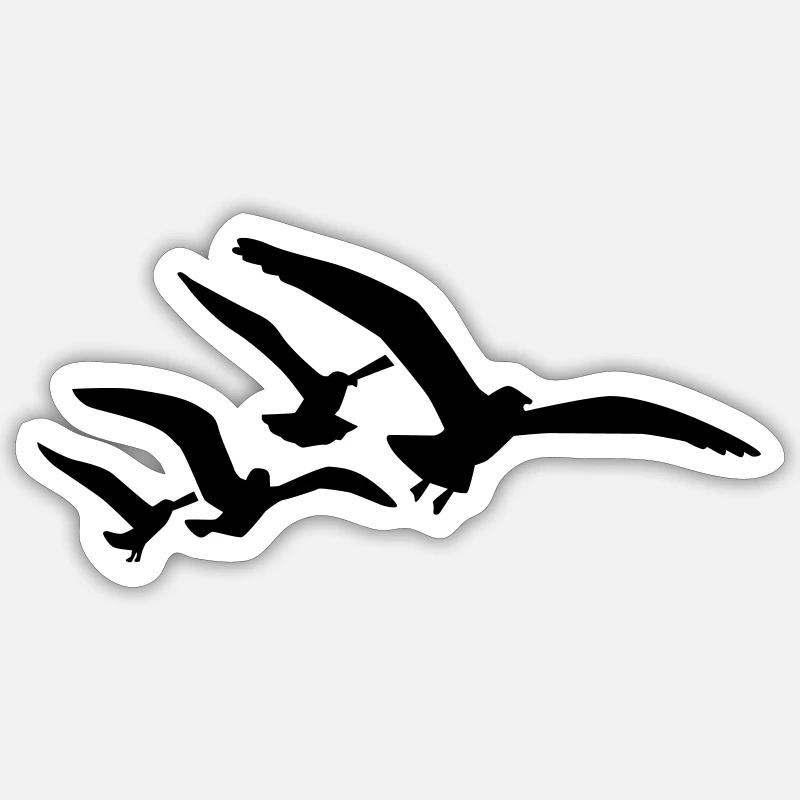 Seagull Sticker size S (10 x 10 cm)