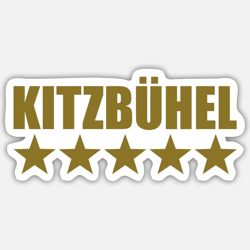 Kitzbühel - Sticker Größe S (10 x 10 cm) - Mattweiß