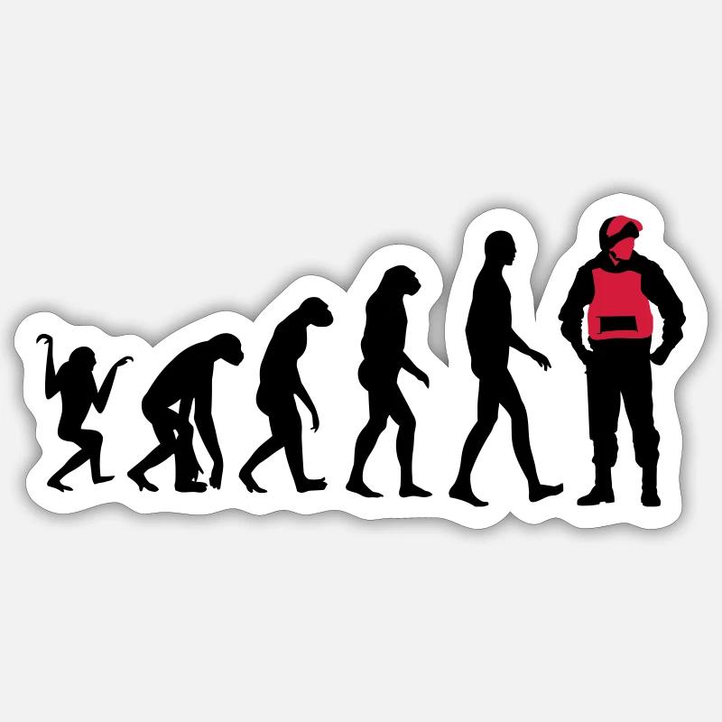 Police - Sticker size S (10 x 10 cm) - white matte