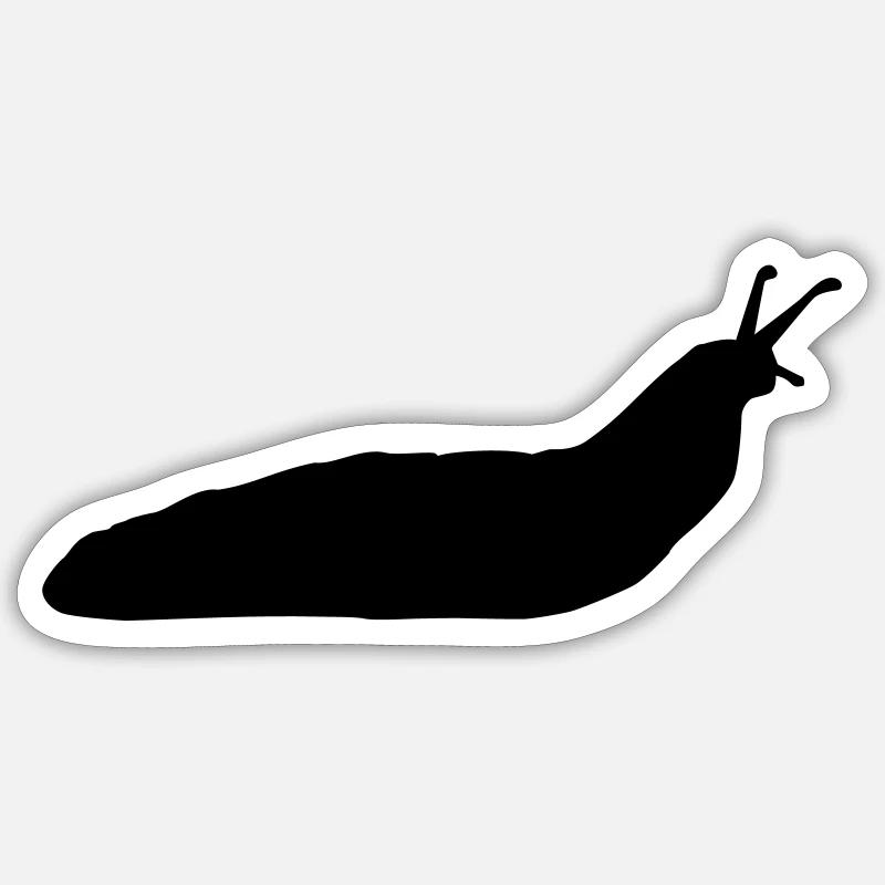 Schnecke - Sticker Größe S (10 x 10 cm) - Mattweiß