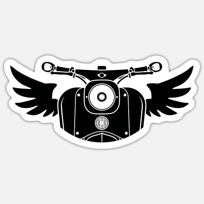 moped schwalbe Sticker Größe S (10 x 10 cm)