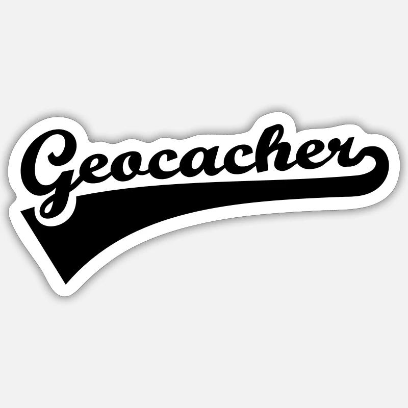 Geocacher - Sticker Größe S (10 x 10 cm) - Mattweiß