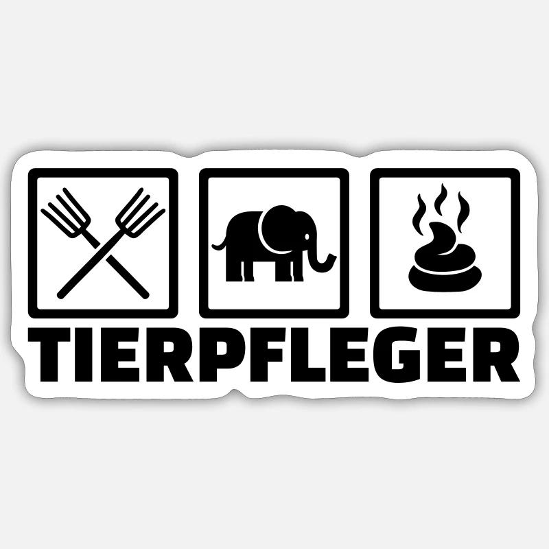 Tierpfleger Sticker Größe S (10 x 10 cm)