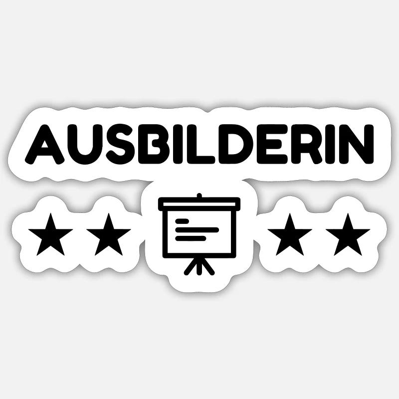Trainer Training Instructor Ausbildung Formateur Sticker size S (10 x 10 cm)