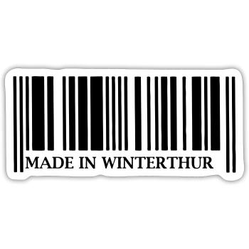 Made in Winterthur - Sticker Größe S (10 x 10 cm) - Mattweiß - Vorne