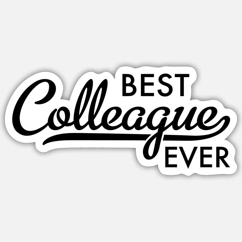 colleague - Sticker size S (10 x 10 cm) - white matte