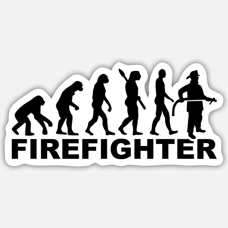 Firefighter Sticker size S (10 x 10 cm)