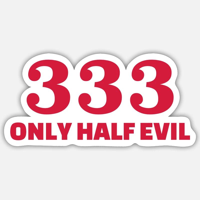 Diable - Sticker taille S (10 x 10 cm) - blanc mat
