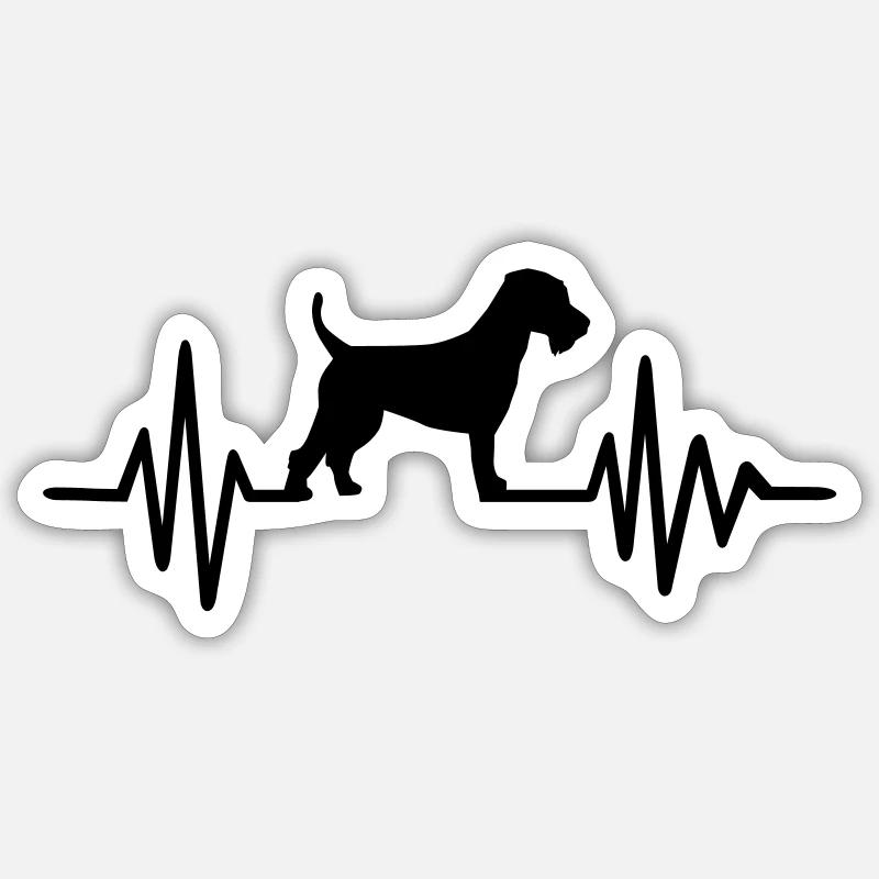 Welsh Terrier - Sticker size S (10 x 10 cm) - white matte
