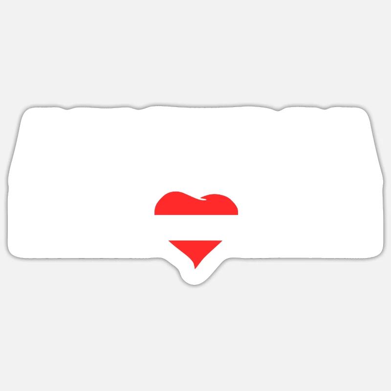Austria - Austria - Sticker size S (10 x 10 cm) - white matte