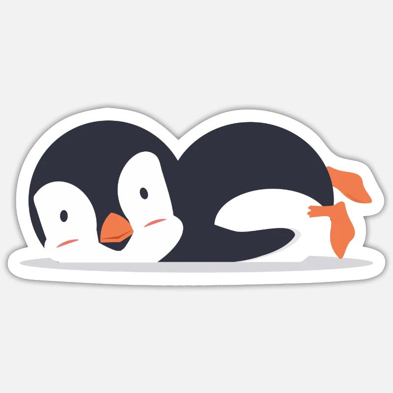 Pinguin Sticker Größe S (10 x 10 cm)