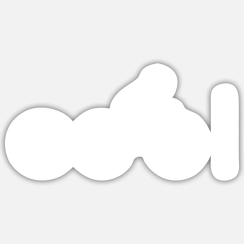 bicycle - Sticker size S (10 x 10 cm) - white matte