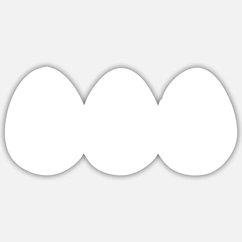 Easter eggs Sticker size S (10 x 10 cm)