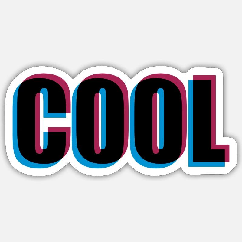 3D Effekt Cool Sticker Größe S (10 x 10 cm)