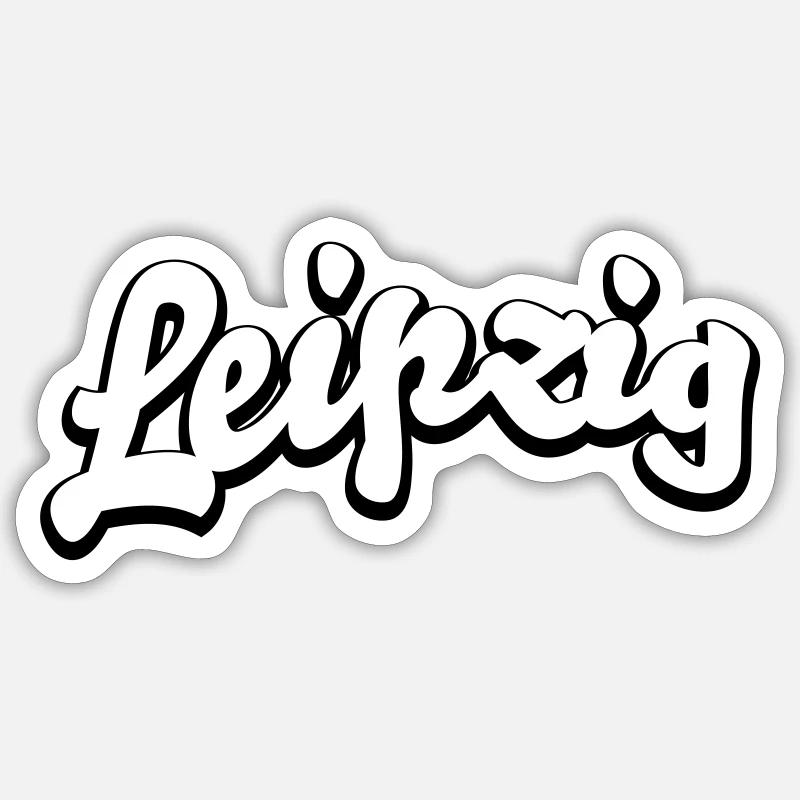 Leipzig | Leipzig gift - Sticker size S (10 x 10 cm) - white matte