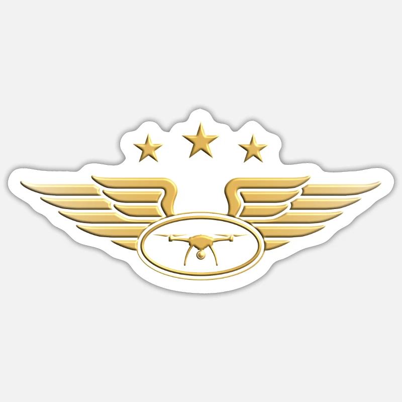 Drone Pilot - drone pilot - Sticker size S (10 x 10 cm) - white matte