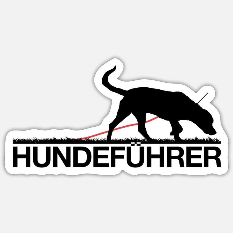 Dog Handler Search Hunting Hound Gift Idea Sticker size S (10 x 10 cm)