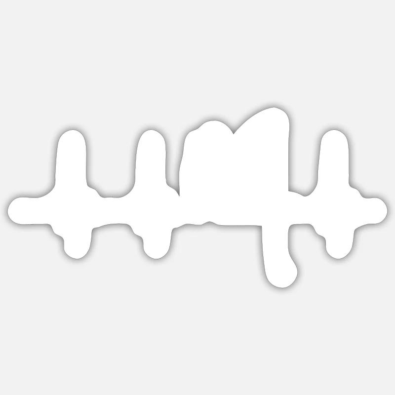 Eisfischen Sticker Größe S (10 x 10 cm)