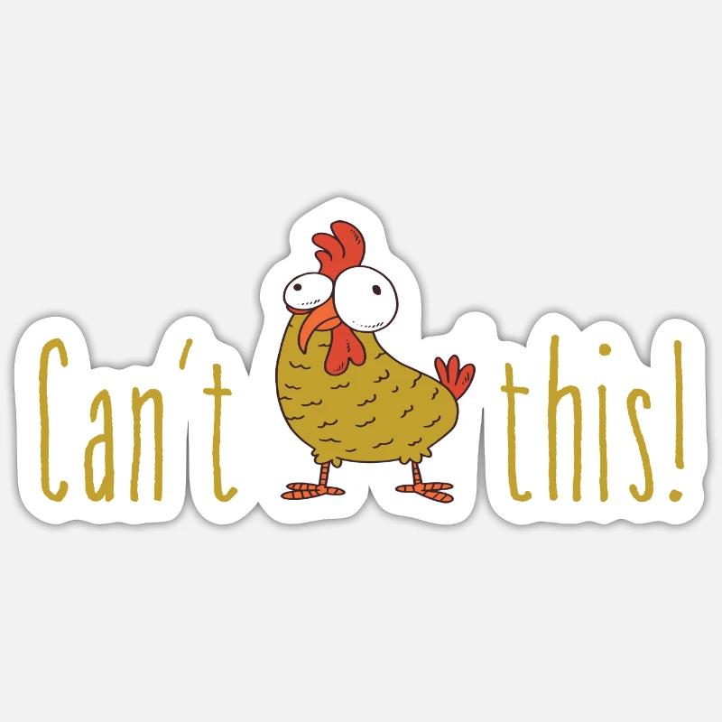 Ne peut-on pas Hendl ce cadeau de dialecte autrichien Sticker taille S (10 x 10 cm)