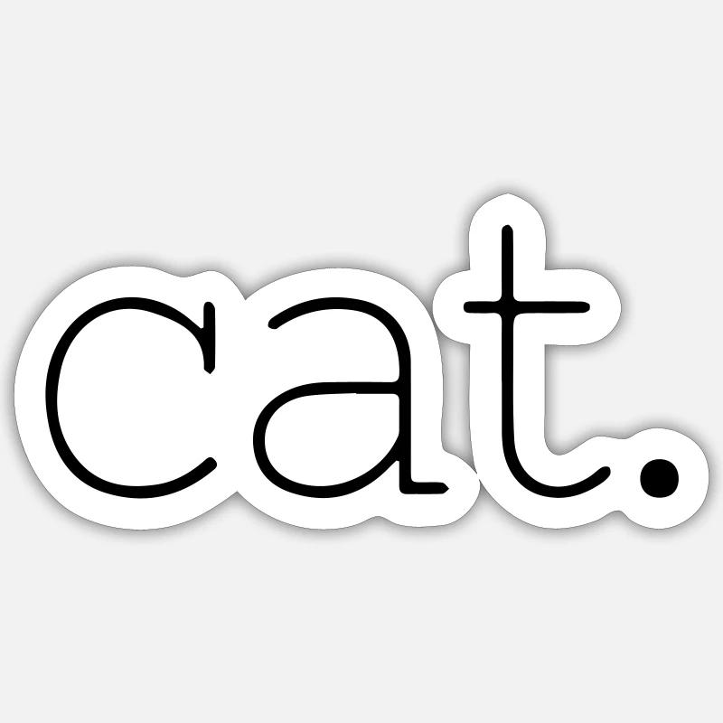 chat Sticker taille S (10 x 10 cm)