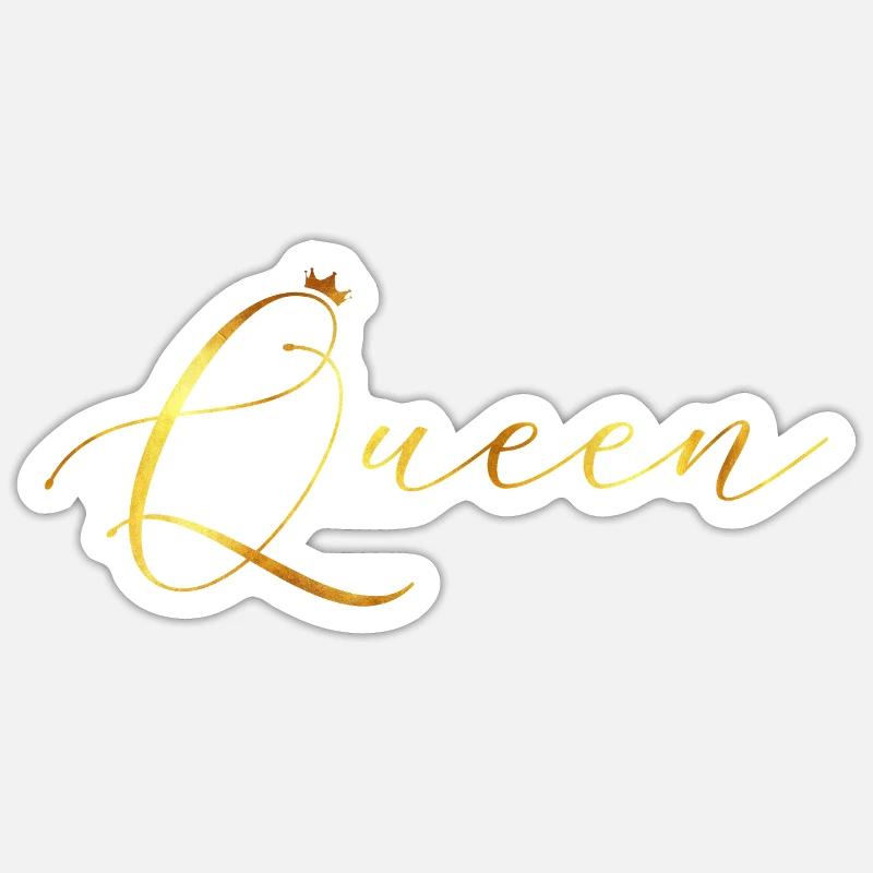 Queen - Sticker size S (10 x 10 cm) - white matte