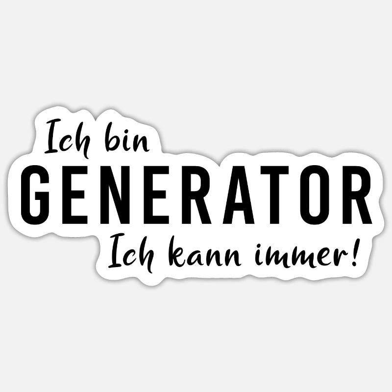 Human Design System Generator kann immer Sakral - Sticker Größe S (10 x 10 cm) - Mattweiß