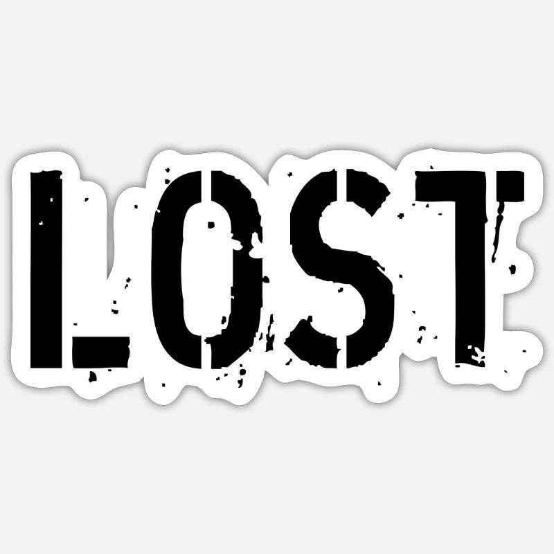 LOST Sticker Größe S (10 x 10 cm)