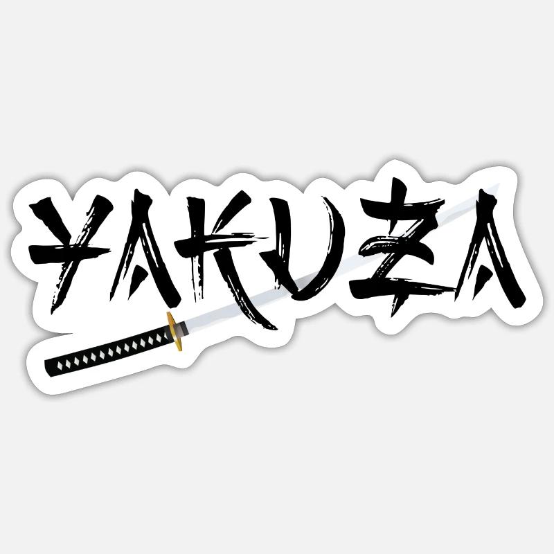 Conception de Yakuza - Sticker taille S (10 x 10 cm) - blanc mat