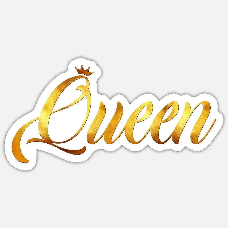Queen - Sticker size S (10 x 10 cm) - white matte