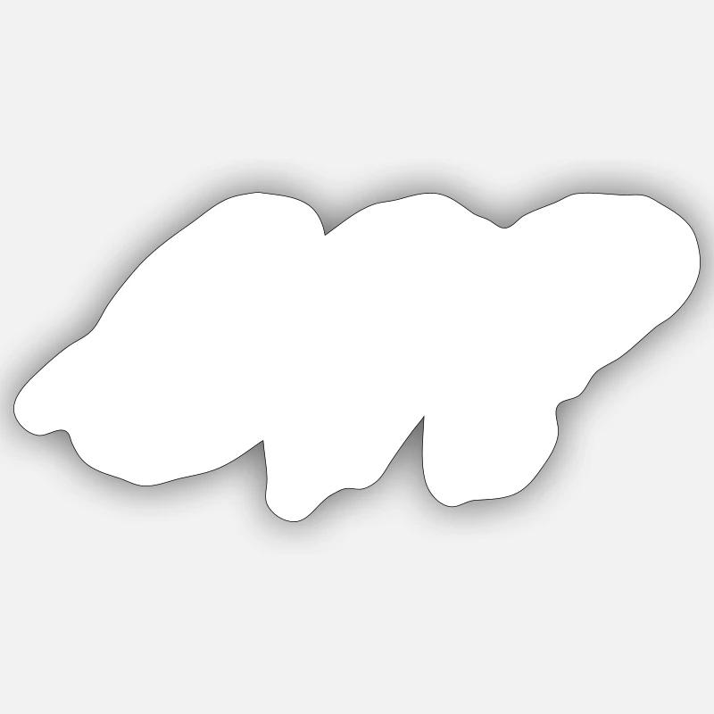 69? - Sticker taille S (10 x 10 cm) - blanc mat