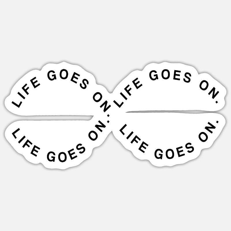 infinity - Sticker size S (10 x 10 cm) - white matte